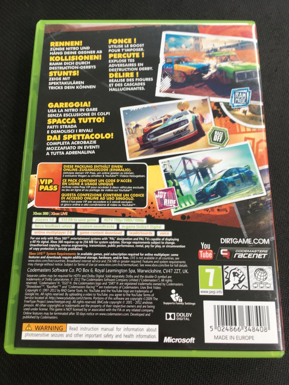 Microsoft Giochi: Dirt Showdown - Xbox 360 Game – Usato da St.Gallen venduto da Punktchen01 1