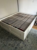 Bettgestell IKEA Brimnes weiss mit Schubladen gebraucht