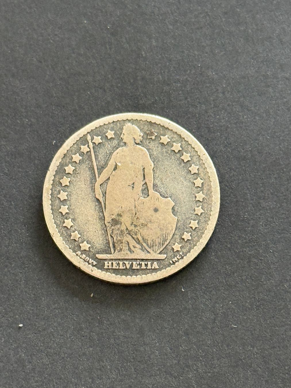 Tutti le monete: 1 Franken 1877  Rar – Usato da Wallisellen venduto da SWISS_SILVER1 1
