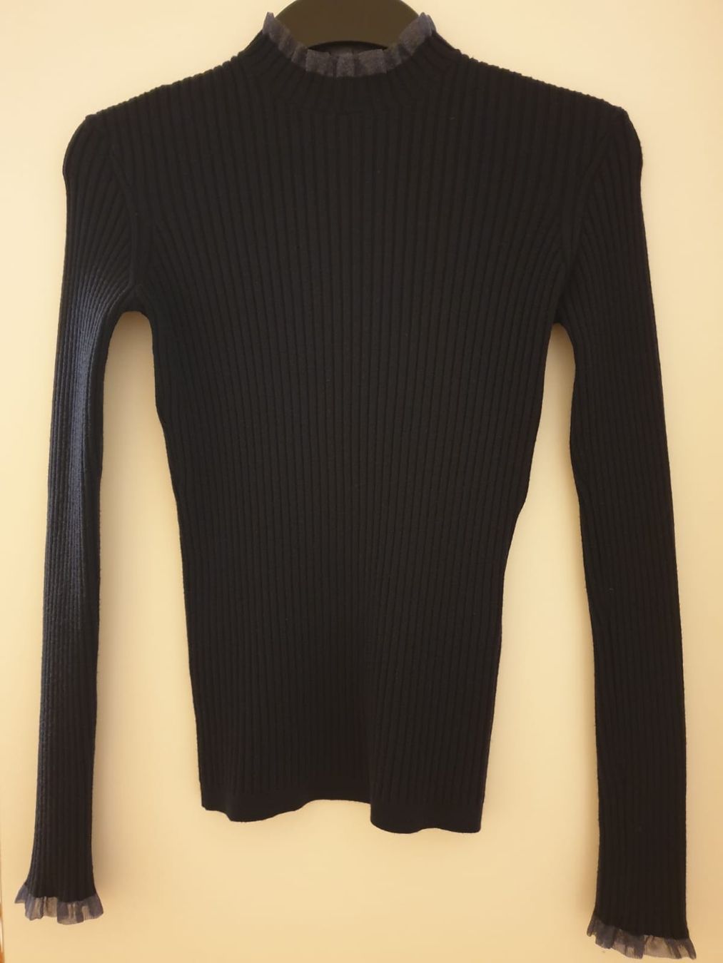 Maje Pulls & Sweat-shirts: Pull MAJE, S/36, navy, côtelé, excellent état – D'occasion à Neuchâtel par Virgule50
