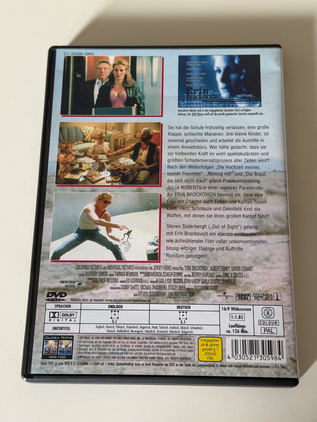 Tutti i DVDs: Julia Roberts - Erin Brockovich DVD – Usato da Altstätten SG venduto da sheamus 1