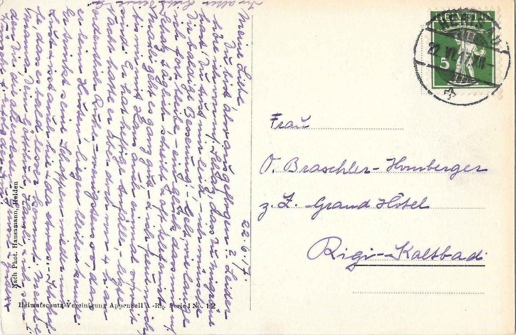 Cartoline postali: Urnäsch Dorfbrunnen – Usato da Olten venduto da clotaldi 1