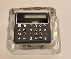 80-er J. Tischrechner MBO MC-50 im Glasblock Wiesenthalhütte