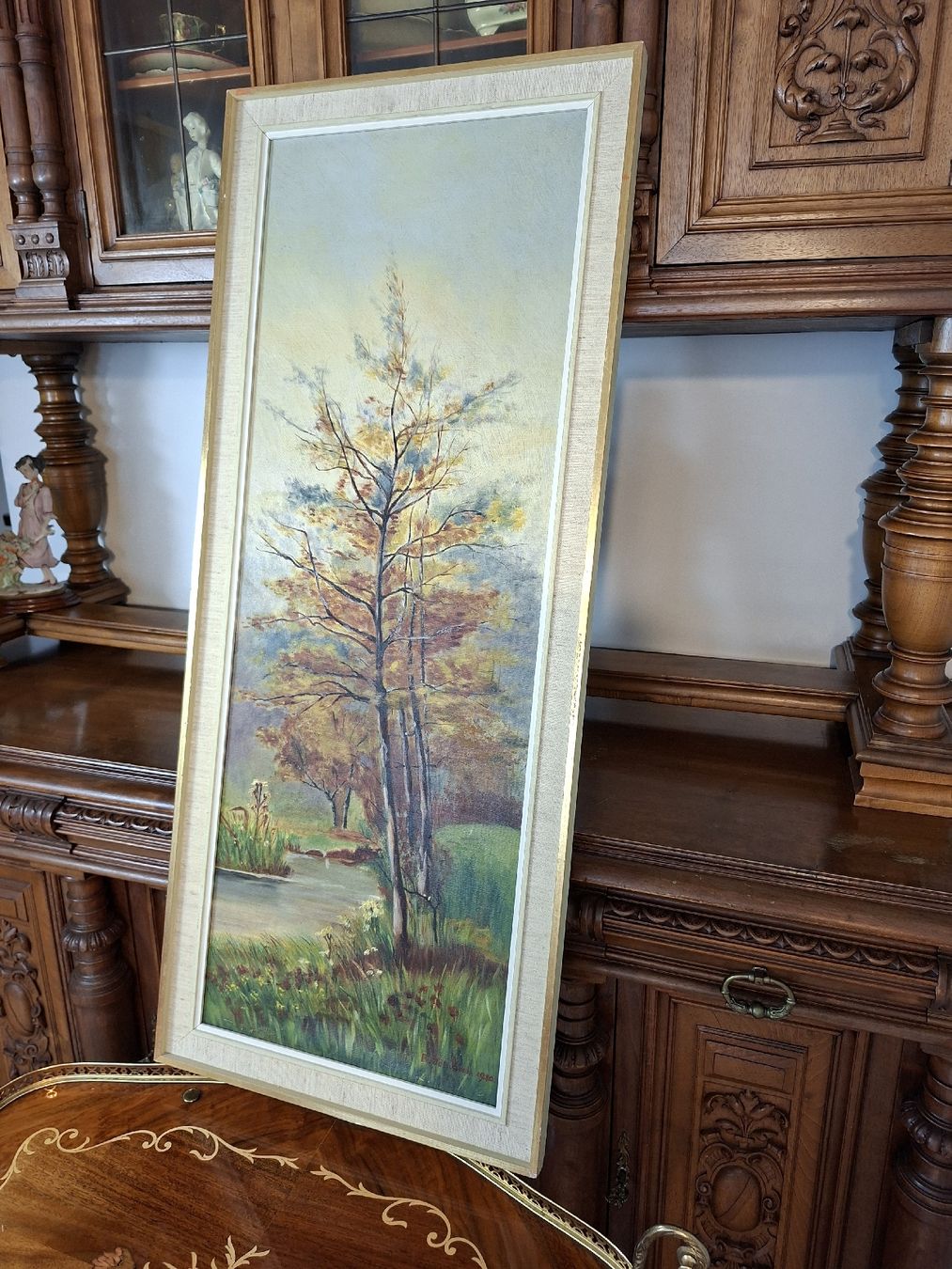 Dipinti: Ölgemälde Herbst 1910 R. Jordan Antikes – Usato da Steffisburg venduto da ZeitReise_ 1