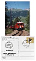 Celerina Schlarigna Engadin Letzttag Post Bahn RhB ABe 4/4