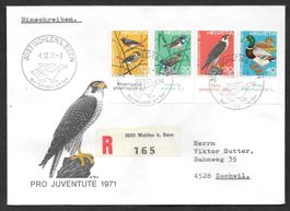 R-FDC Pro Juventute Serie 1971 J236 - J239 ET Wohlen b. Bern