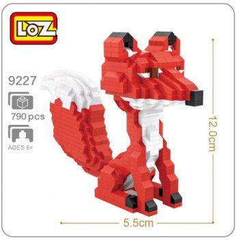 Nanoblock Kit di costruzioni: 9227 Loz - Roter Fuchs – Nuovo e nell'imballaggio originale da Hochdorf venduto da ruest-online