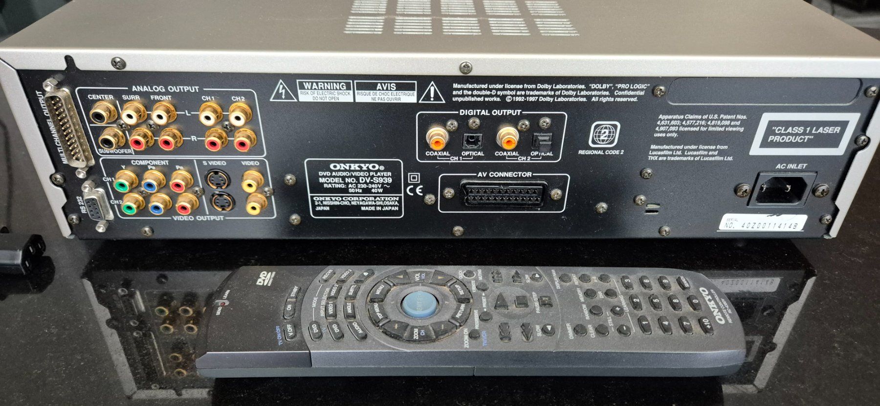 Onkyo Lettore multimediale & Streamer: ONKYO INTEGRA DV-S939 – Usato da Frauenfeld venduto da CP1 4