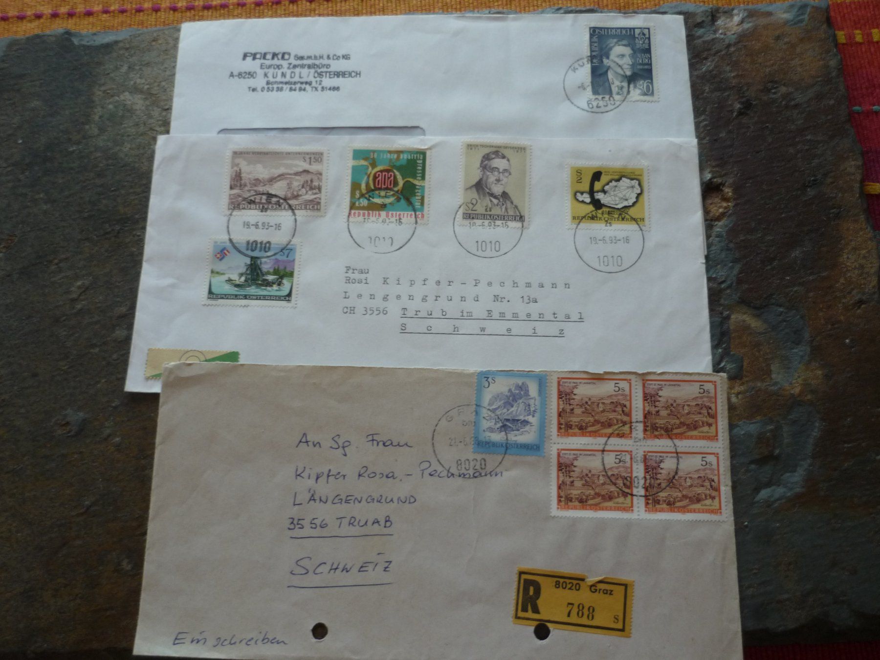 Tous les timbres: Briefmarken Kuverts, Österreich, – D'occasion à Langnau i. E. par Laendu7000 1