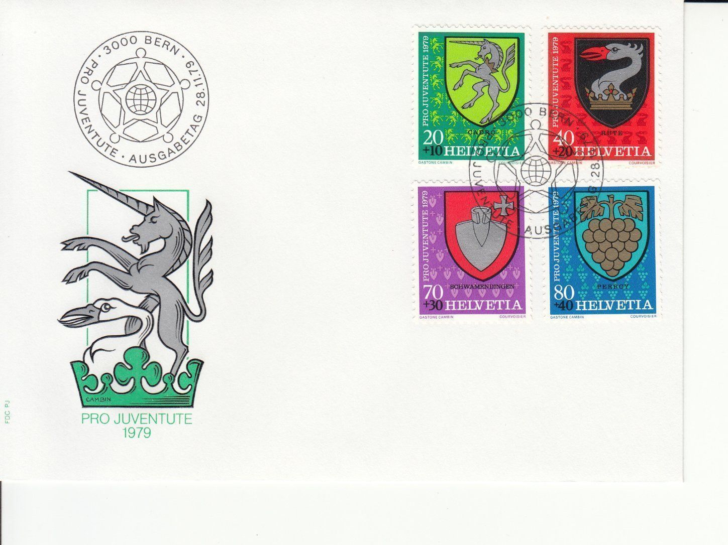 Tutti i francobolli: Pro Juventute 1979 FDC – Usato da Bürglen TG venduto da StampGraf