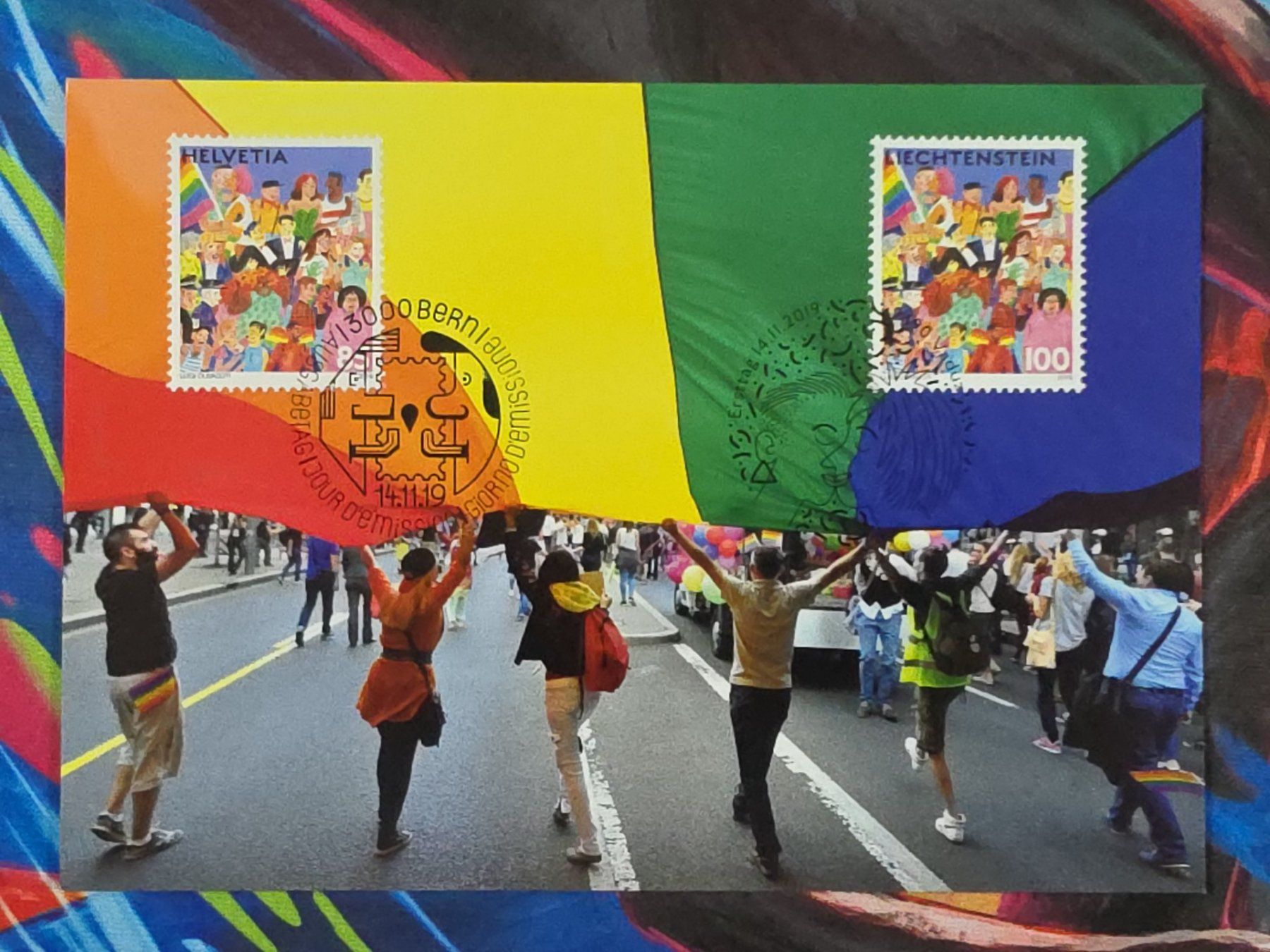 Cartoline postali: CL26 Carte Postale + Timbre Suisse 2019 – Usato da Cousset venduto da Patrick_Collections