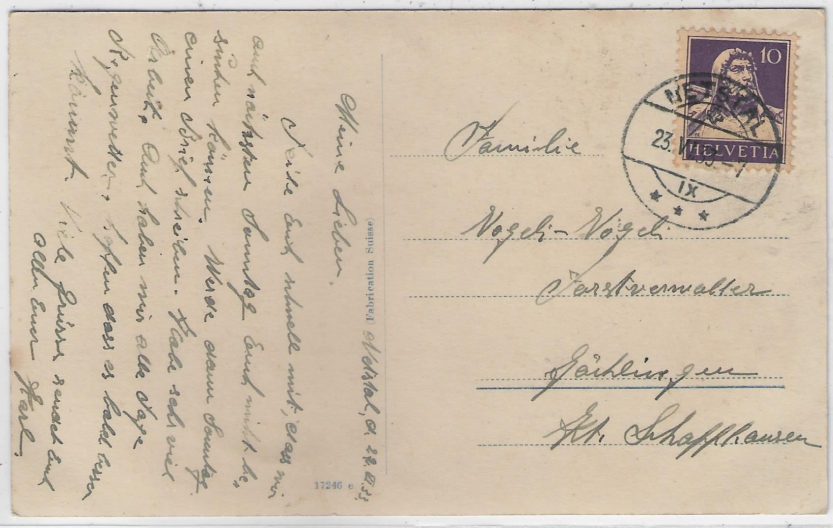 Cartoline postali: Netstal - Schulhaus – Usato da Ettingen venduto da Kartenplanet 1