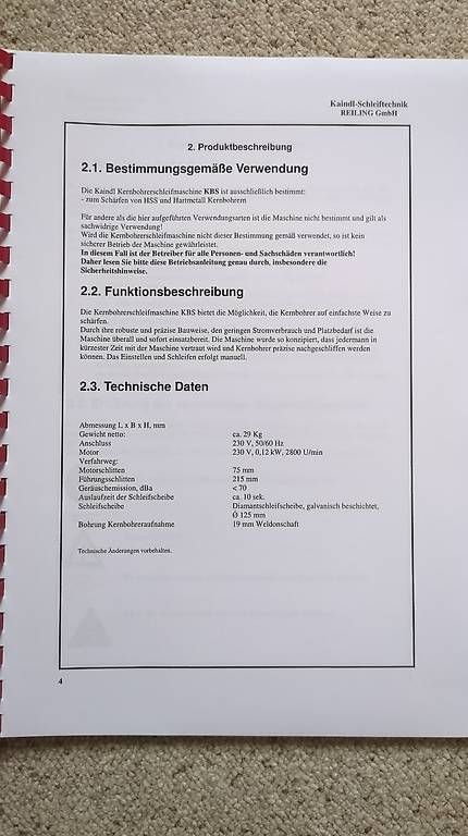 Smerigliatrici & Lucidatrici: Kernbohrerschleifmaschine KBS – Usato da Ostermundigen venduto da Minipalm 1
