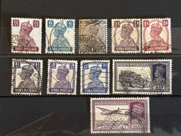 Timbres Inde ancien lot variés