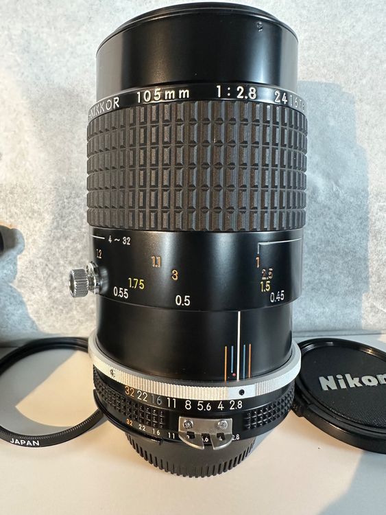 Obiettivo Nikon AF Micro NIKKOR 105 Mm F/2.8 - Tele Fisso Macro, Usato In Buone Condizioni, Made In Japan