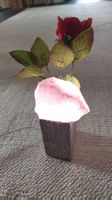 Roselampe aus Rosenquarz, echtes Unikat für dein Zuhause!