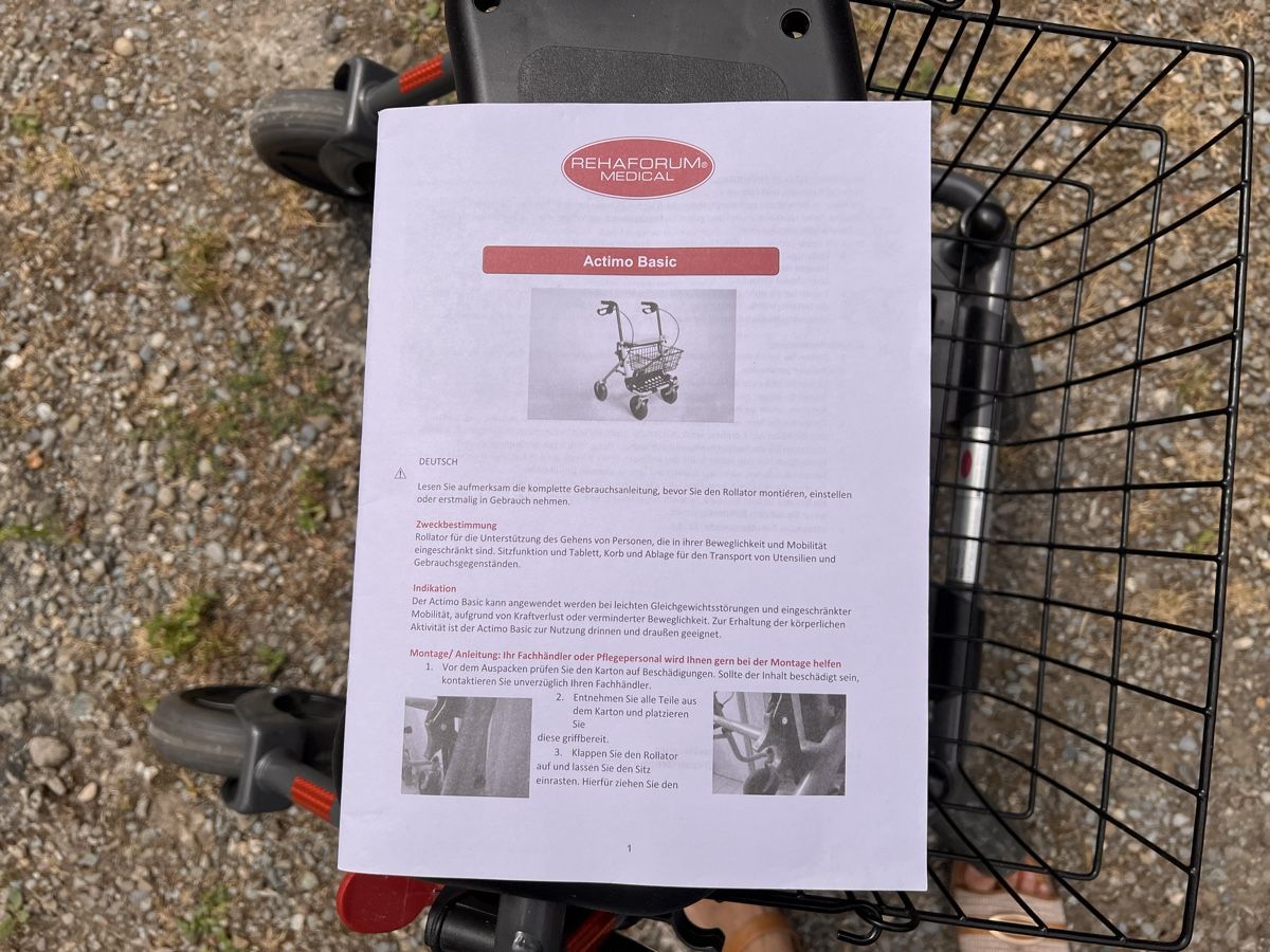 Ausili per la deambulazione: Rollator Rehaforum Medical Actimo Basic (48) – Usato da Glattfelden venduto da maa_qcj8 3