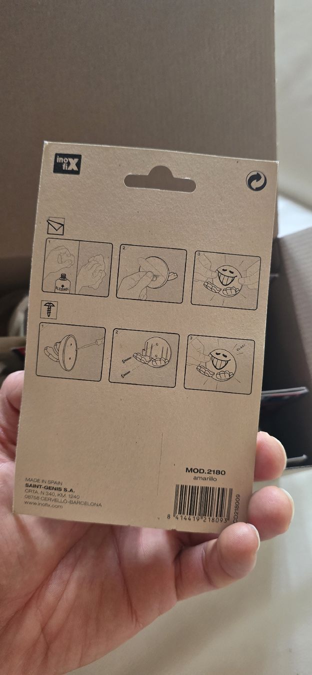 Quincaillerie: Ino X Klebehaken Smiley Neu – Neuf avec emballage d'origine à Weiningen ZH par ped_fbx2 1