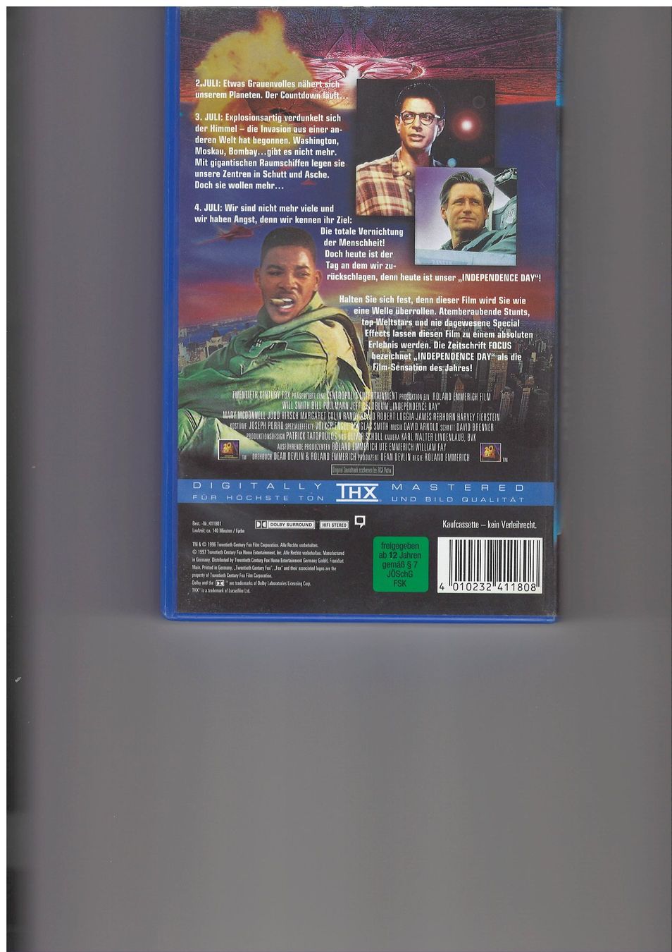 Tutti i VHS: Independence Day (VHS) – Usato da Tegerfelden venduto da qualmbalgge 1