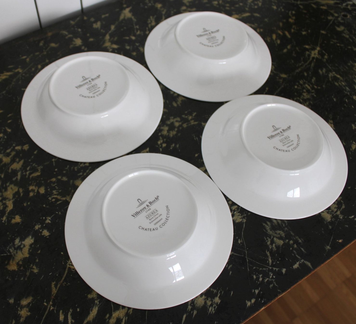 Villeroy & Boch Assiettes: 4 Salat oder Suppen Teller, Villeroy & Boch Azurea – D'occasion à Locarno par fripui 2