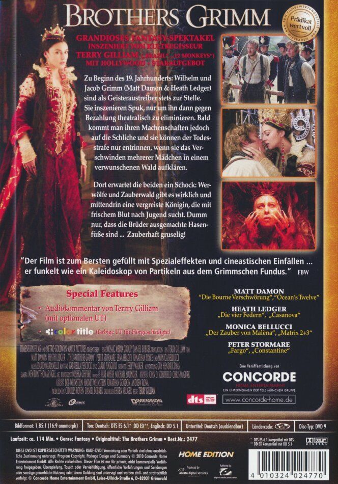 Alle DVDs: Brothers Grimm (DVD) – Gebraucht aus Uzwil von visions77 1
