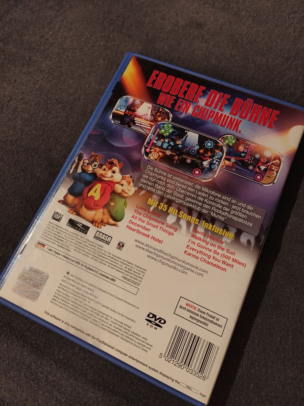 Spiele: alvin Chipmunks PS2 – Gebraucht aus Dietikon von Migi_97D 1
