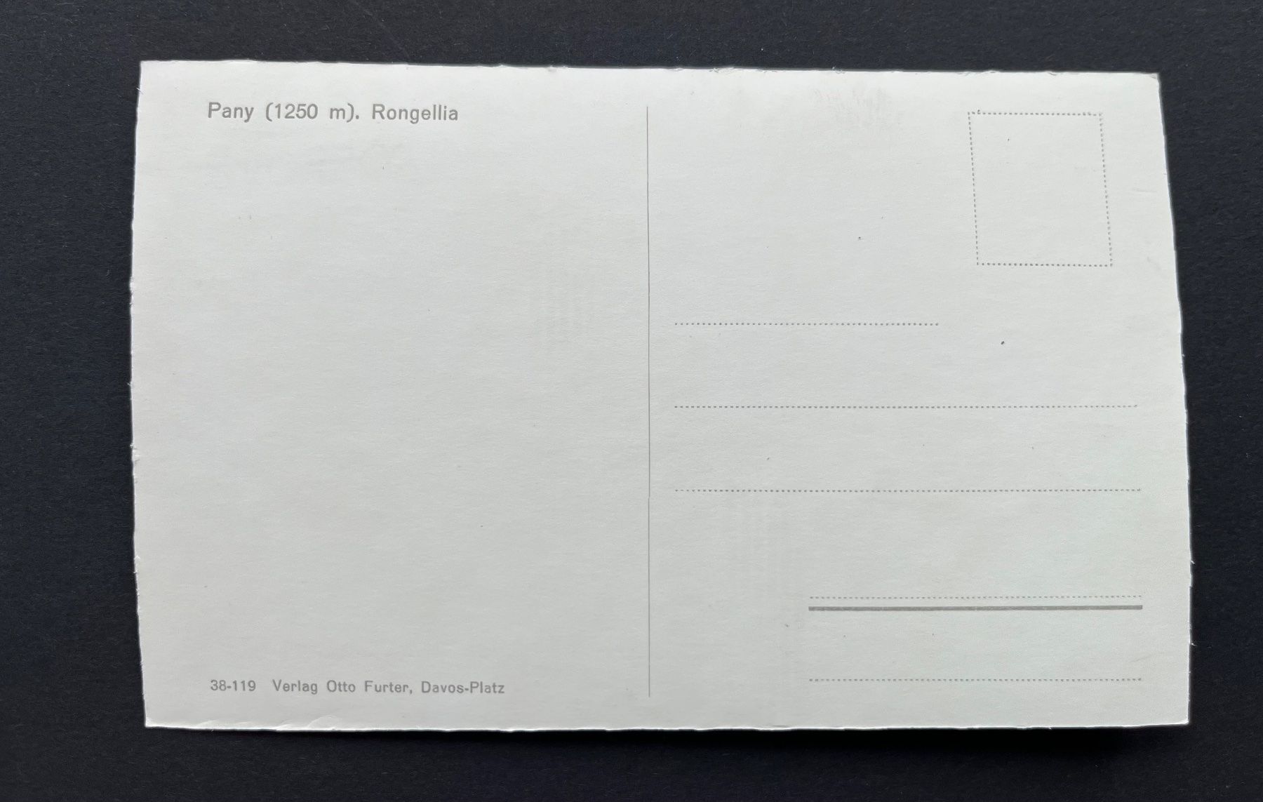 Cartoline postali: Pany / Rongellia, ca. 1940 – Usato da Wabern venduto da DaxKarten-75 1