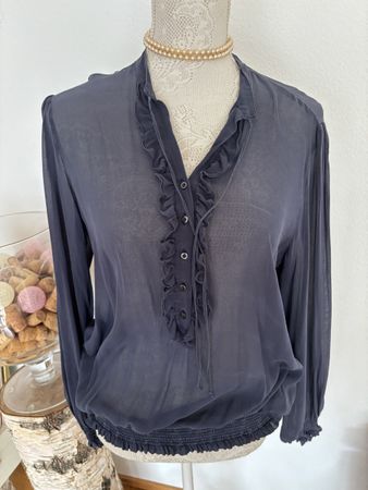 Bluse Seide Gr. M