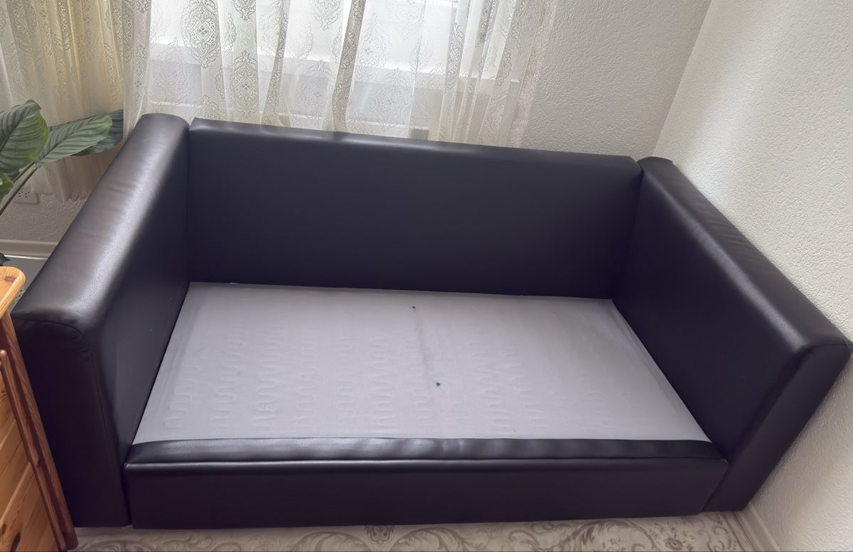 Ikea Divani: IKEA VIMLE 2er-Sofa (Leder Grann/Bomstad Schwarz) – Usato da Steffisburg venduto da com_tg29 3