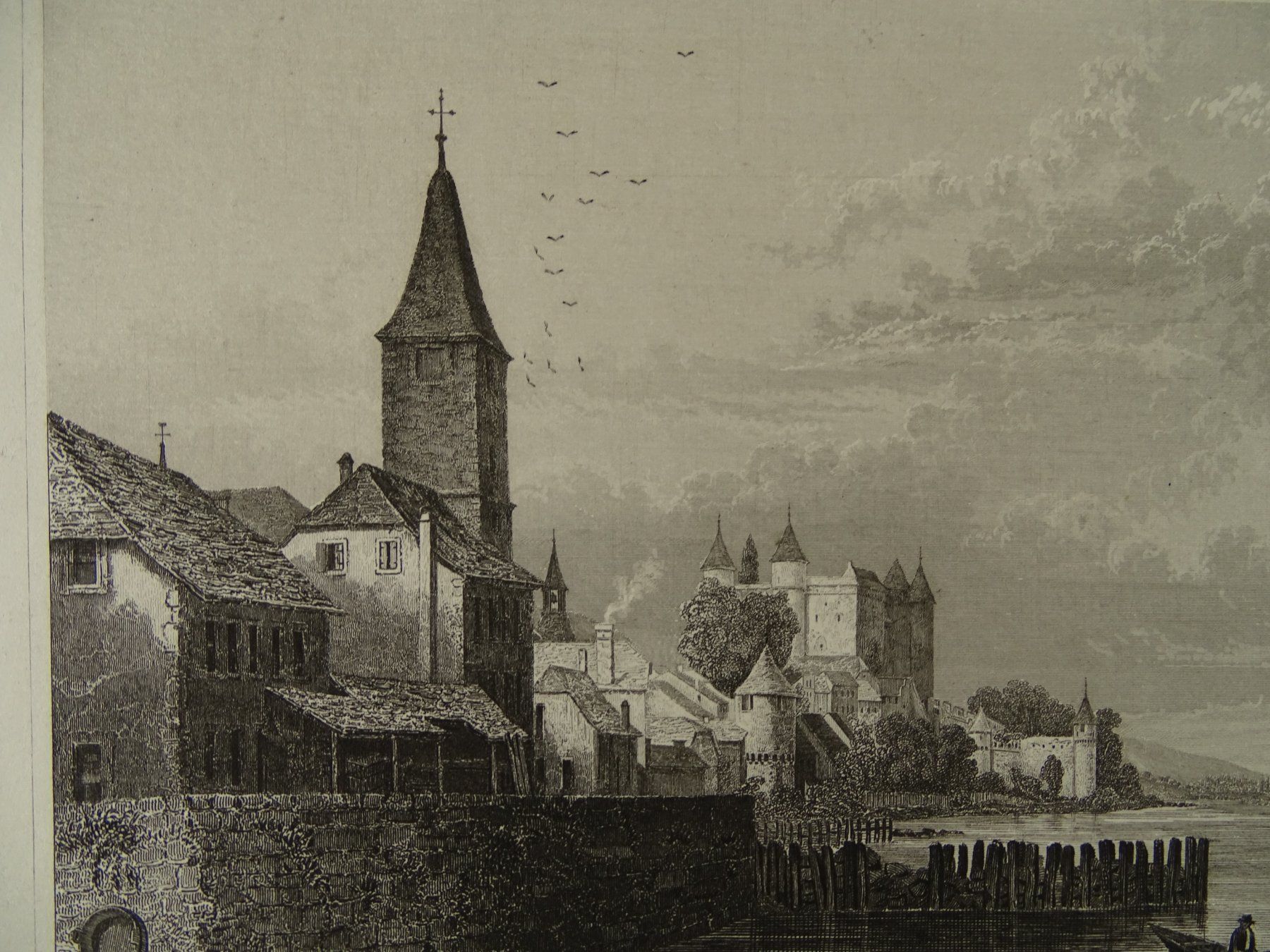 Incisioni: GRANDSON, STAHLSTICH 1836/1838 – Usato da Grüningen venduto da Kartensammler 2