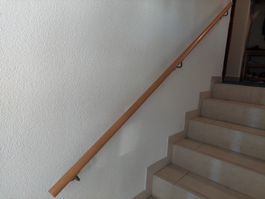 Holz Handlauf, Top Zustand, Buche hell, ca. 2,40m lang