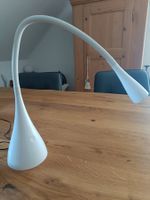Schreibtischlampe weiss LED flexible Leuchte.