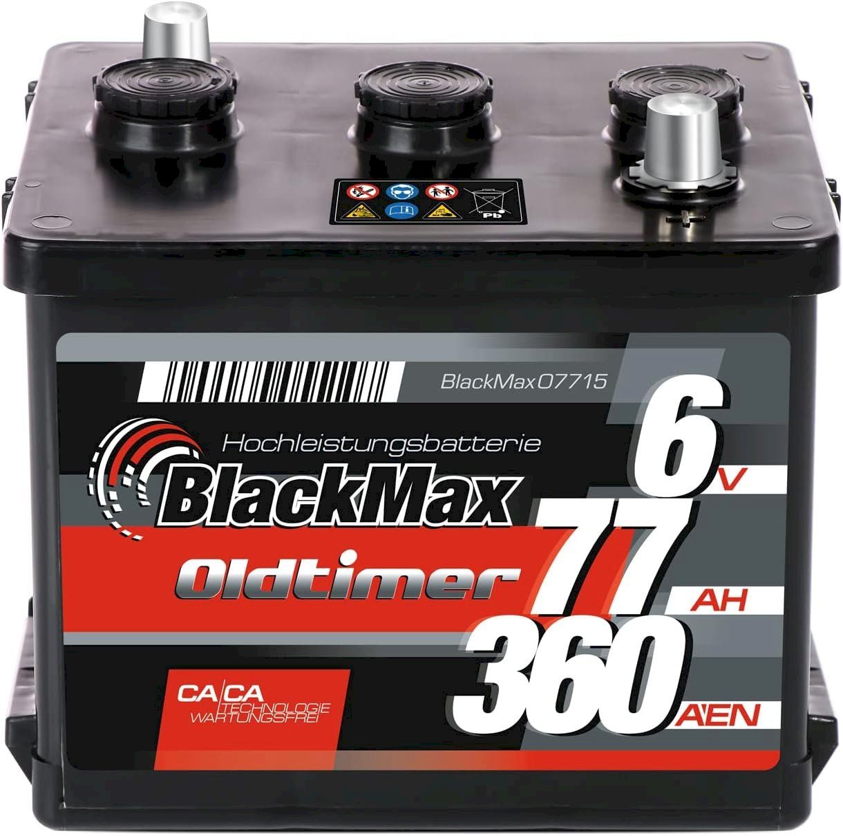Batteries: BlackMax Oldtimer 6V 77Ah – Neuf avec emballage d'origine à Bottighofen par zaap