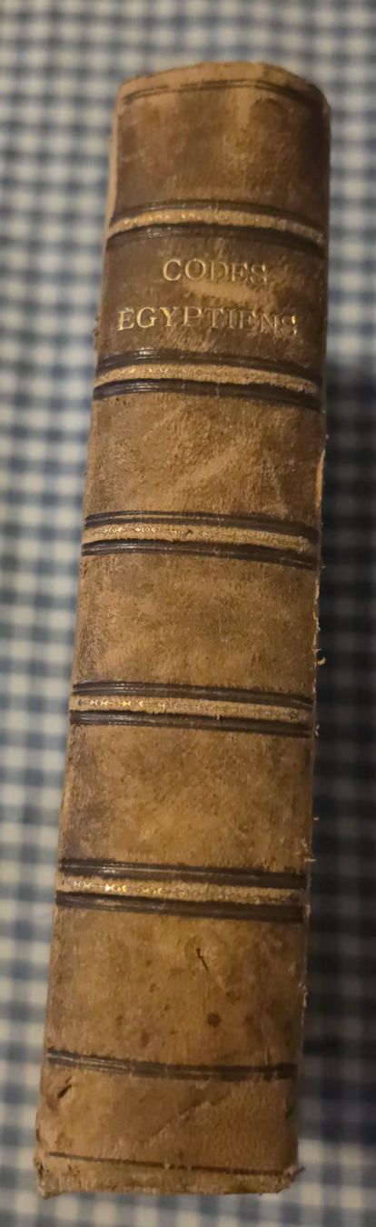 Livres: Codes Égyptiens / 1883 – D'occasion à Cortaillod par signep