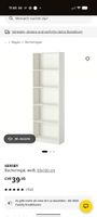 IKEA GERSBY Bücherregal, weiss, 60x180cm