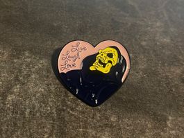 Skeletor Heart Pin