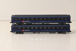 SBB Bcm Liegewagen Fleischmann Spur N , ohne OVP 2 Stück