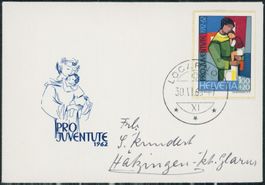 1962 - Pro Juventute - Blockausschnitte - Briefli - Locarno