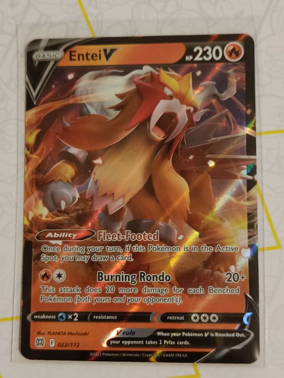 Pokemon Entei V 022/172 ENG NM (Neu (gemäss Beschreibung)) in Langnau ...