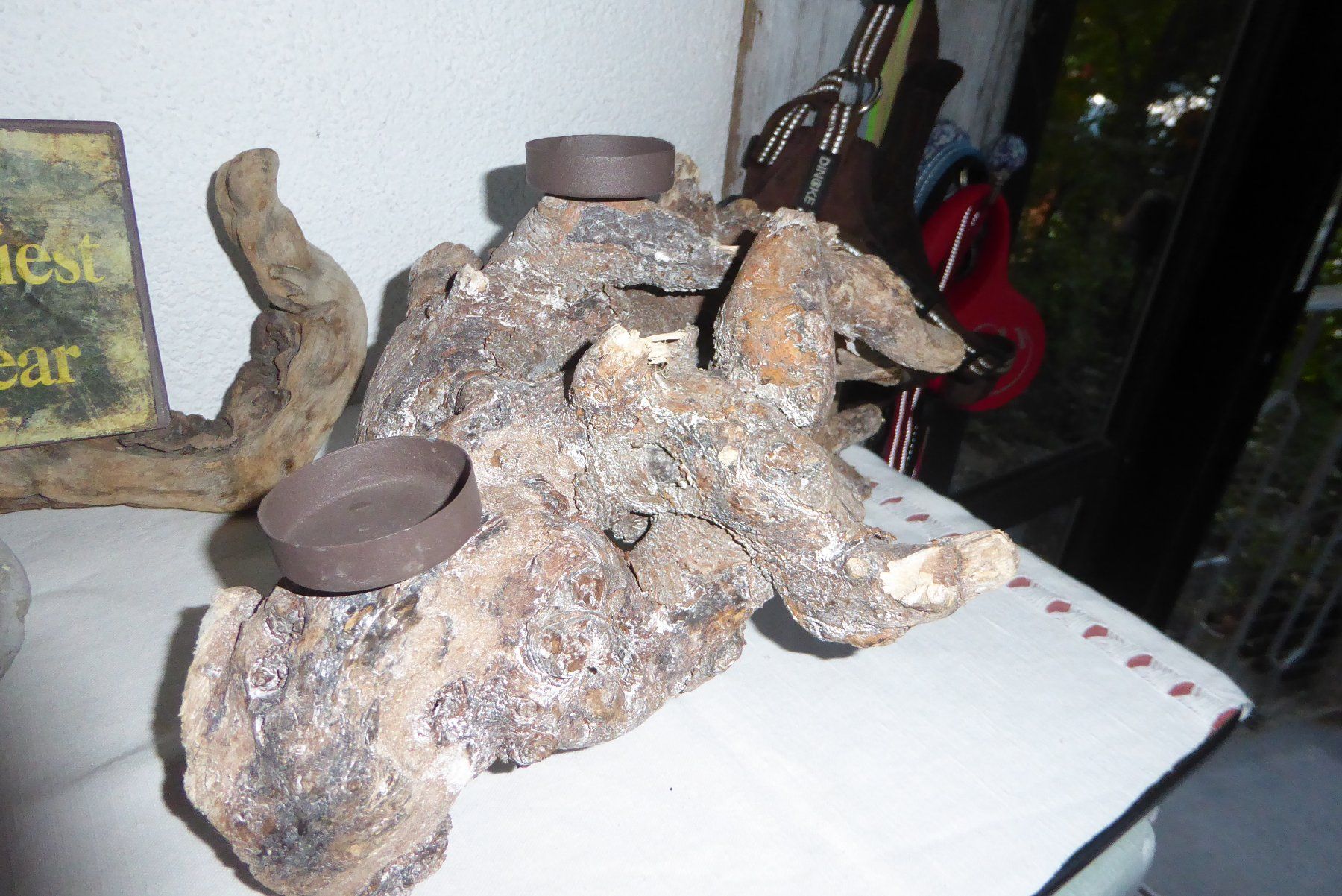 Tutte le decorazioni: schöne Wurzel mit 2 Kerzenhalter – Usato da Sargans venduto da Benziner
