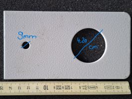 Halter oder Befestigungsplatte,15 x8cm x3mm für div Montagen