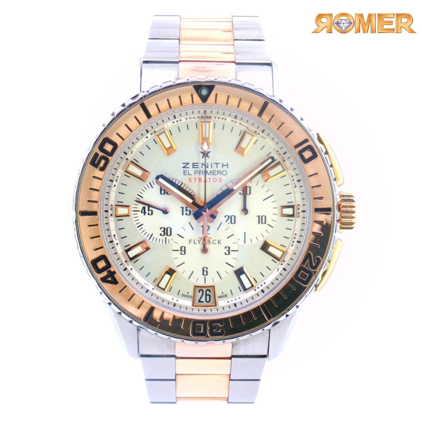 Zenith Orologi: ZENITH EL PRIMERO STRATOS FLYBACK FULL SET 45,5 MM – Nuovo (secondo la descrizione) da Winterthur venduto da Romer.Uhren.Schmuck