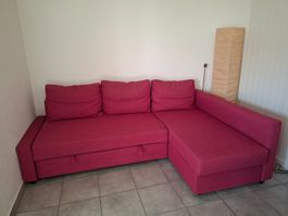 Gemütlicher Ikea Schlafsofa mit Stauraum