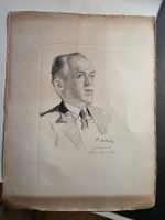 signiertes Kunst Blatt Persönlichkeit 1934