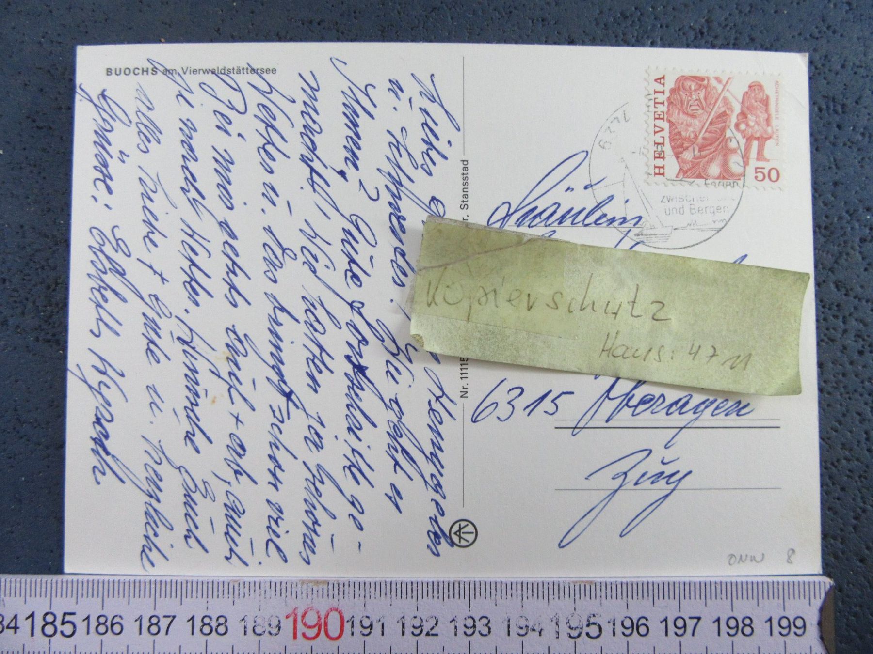 Cartoline postali: BUOCHS AM SEE LUFTBILD ONW AK – Usato da Ettingen venduto da Hausi4711 1