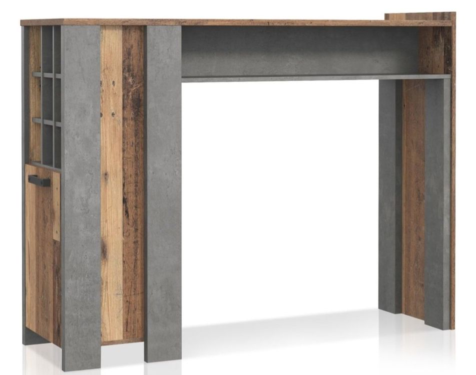 Ausziehbarer Bartisch 118-180cm - Kücheninsel Mit Stauraum Und Rollen