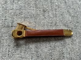 Zigarrenschneider Solingen, Metall ,Leder braun ,goldfarben