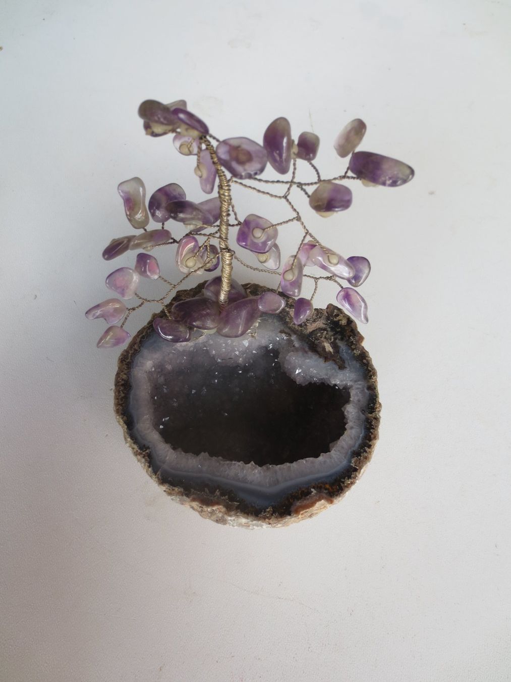 Mineralien & Heilsteine: Steingeode mit Baum – Gebraucht aus Weier im Emmental von waefler03