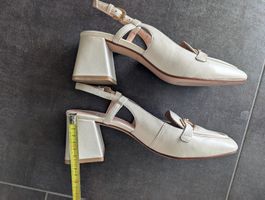 Geox Slingback Shoes Cream Leather - perfect for summer
