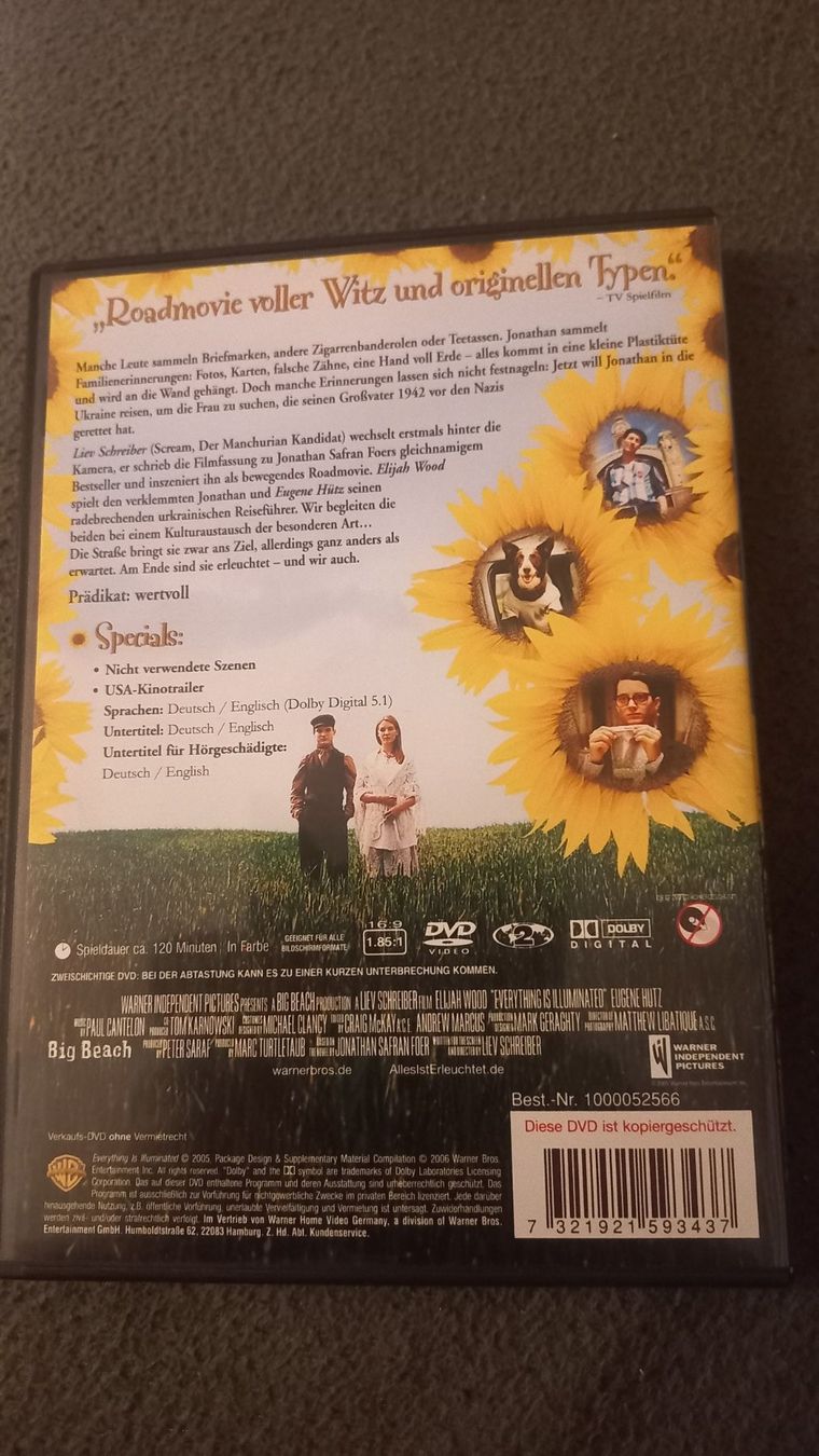 Alle DVDs: Alles ist Erleuchtet DVD – Gebraucht aus Olten von Donatello1984 1